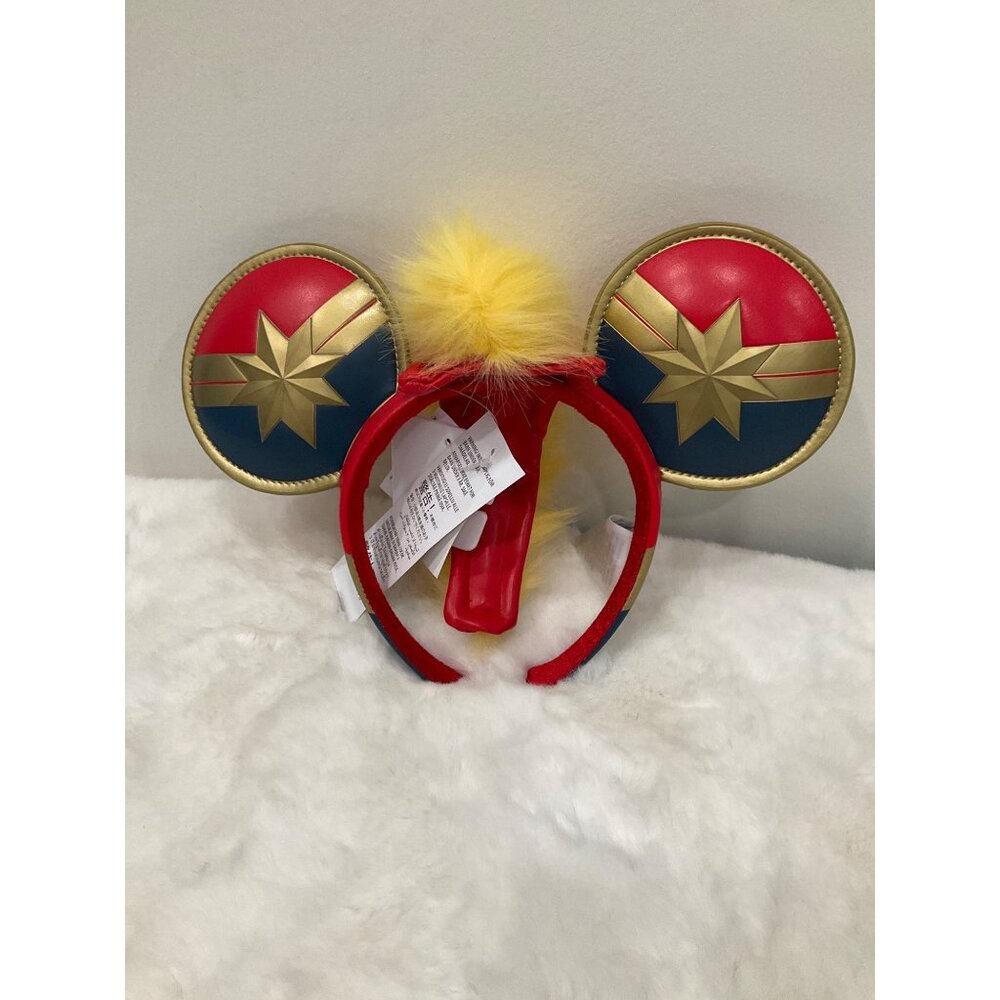 Walt Disney World Marvel Captain Marvel Mouse Ears NEW Adult - Picture 2 of 5